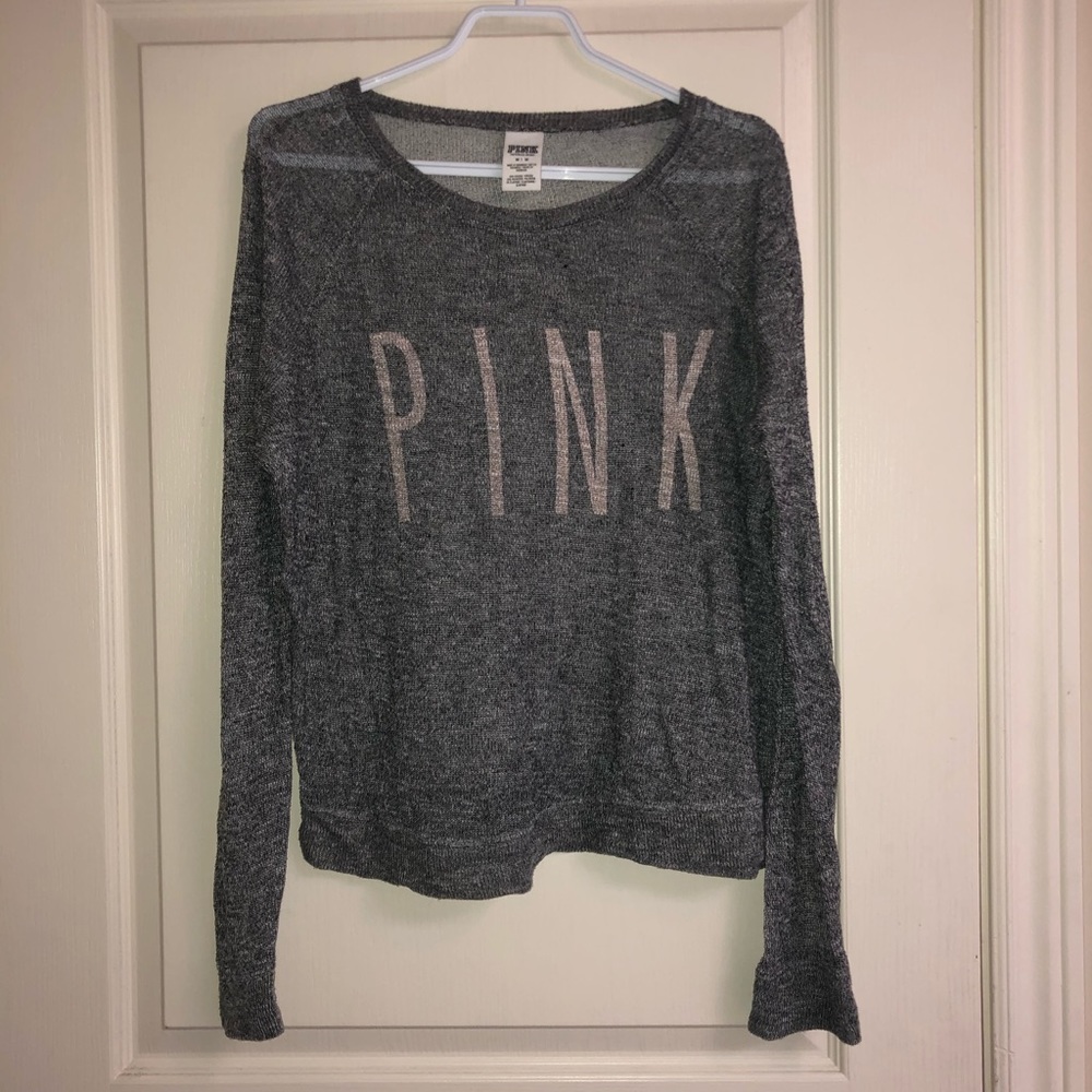 VS Pink knit LS tee